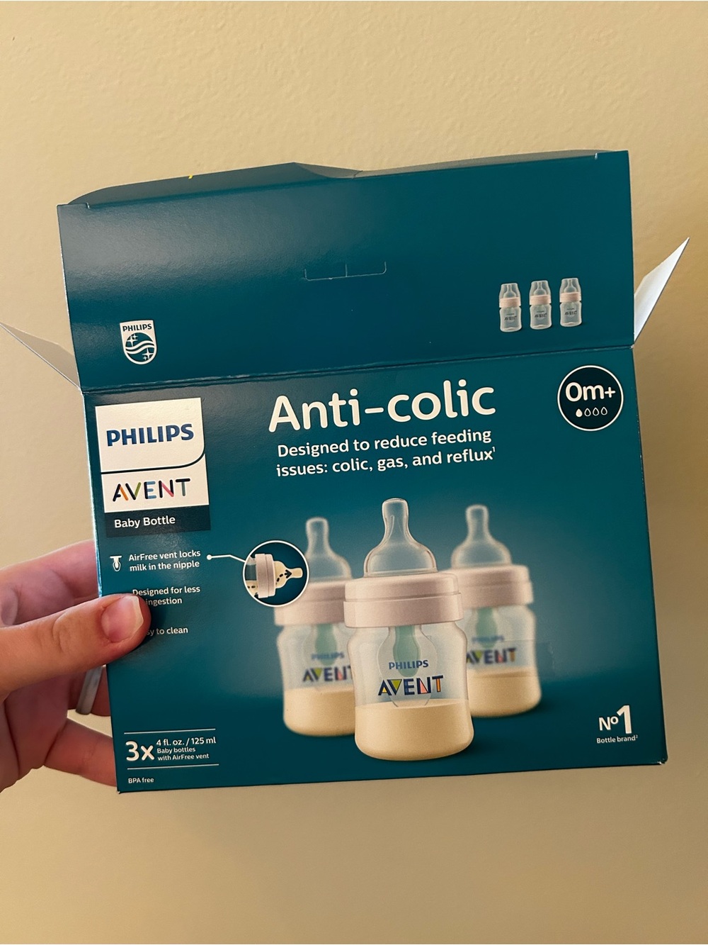 Philips AVENT Anti-colic Baby Bottles - Teal Box